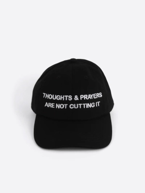 Thoughts & Prayers Dad Cap - Black/White