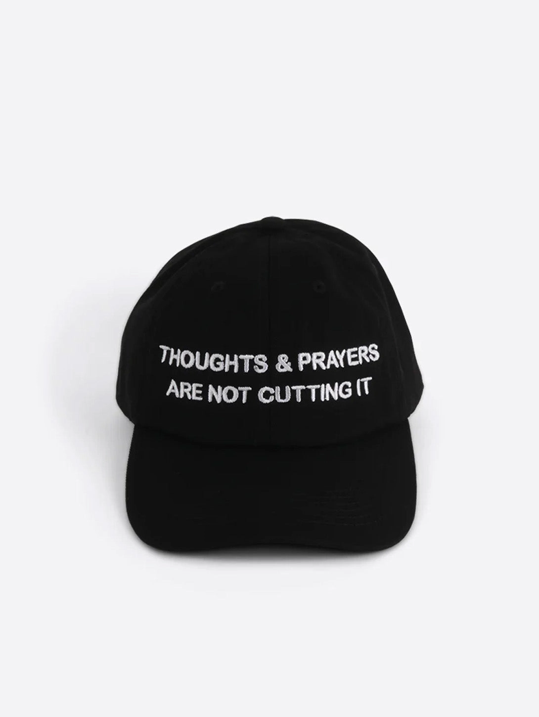 Thoughts & Prayers Dad Cap - Black/White