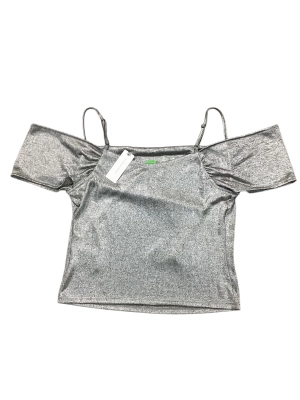 Top Ss By Anthropologie In Silver, Size:S