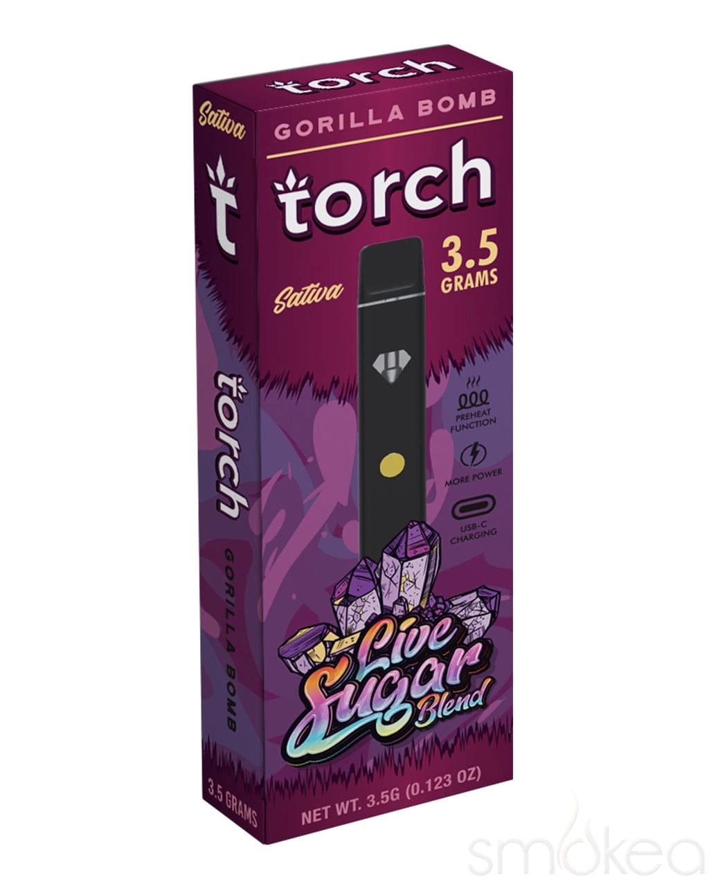 Torch 3.5g Live Sugar Blend Vape - Gorilla Bomb