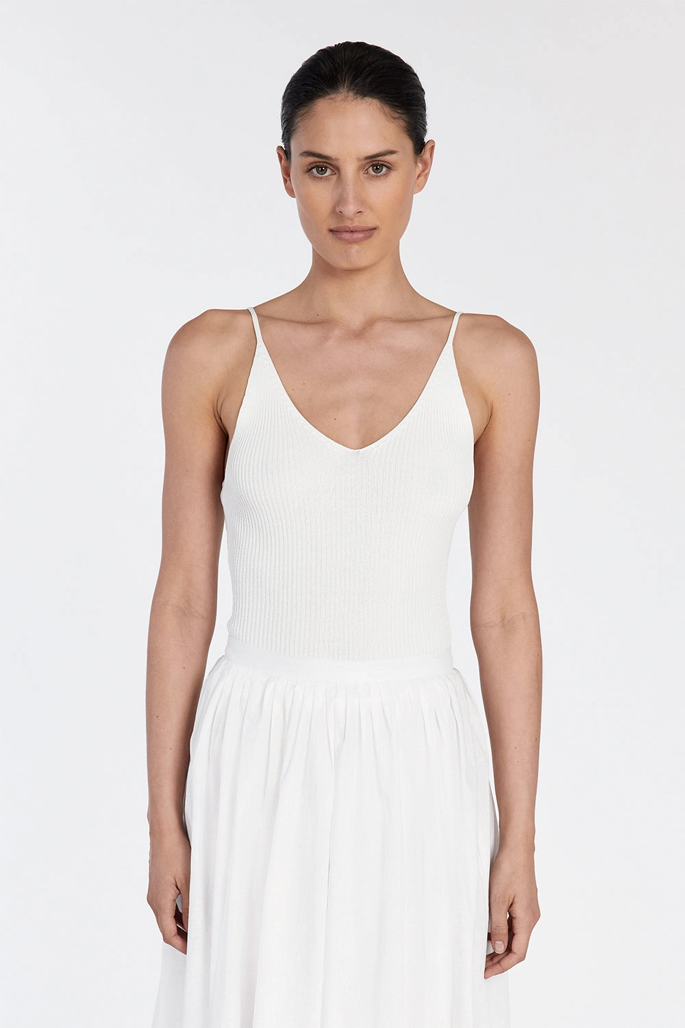 TORI OFF WHITE KNIT TOP