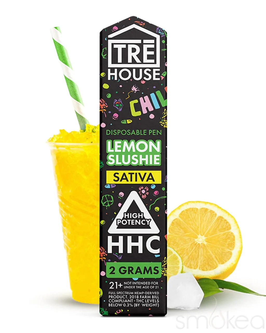 TRĒ House 2g HHC Vape - Lemon Slushie