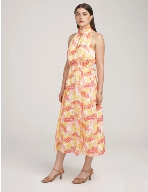 Twist Neck Halter Midi- Sale