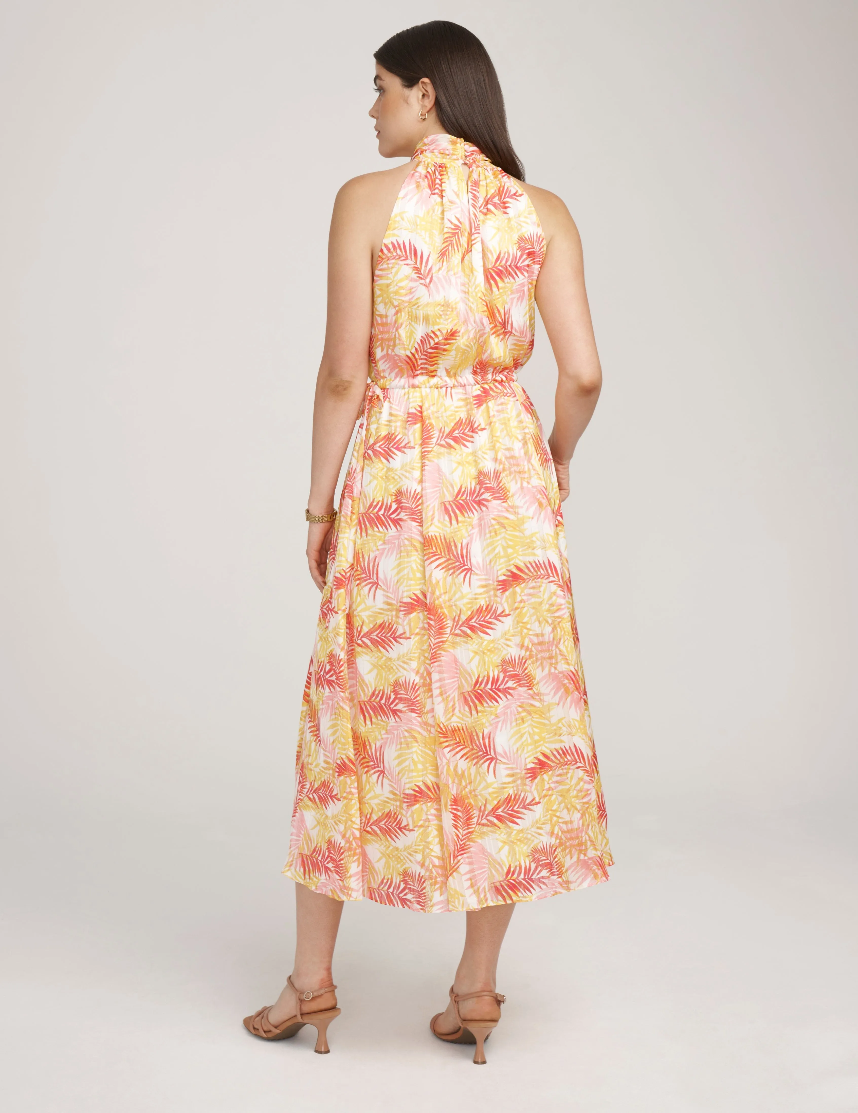 Twist Neck Halter Midi- Sale