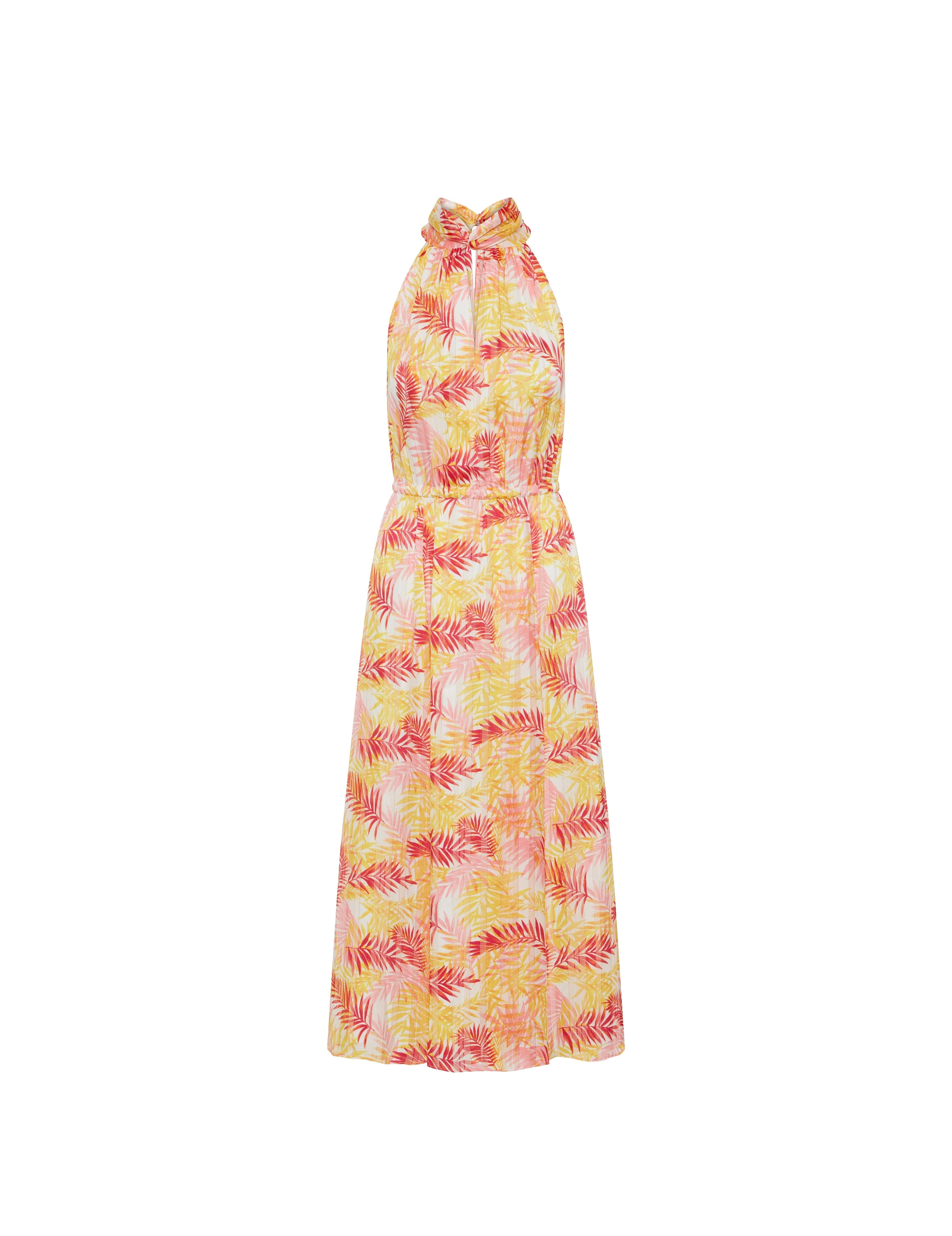 Twist Neck Halter Midi- Sale