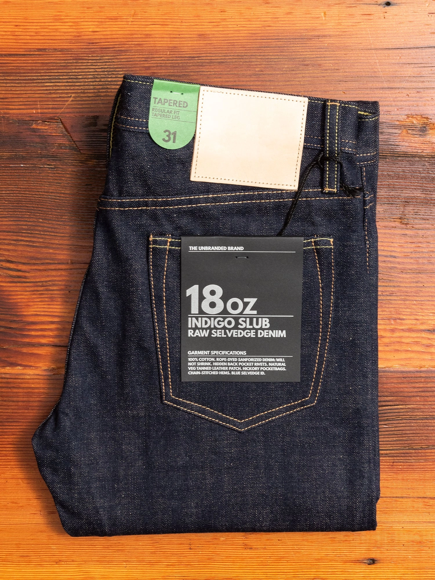 UB269 18oz Slub Selvedge Denim - Tapered Fit