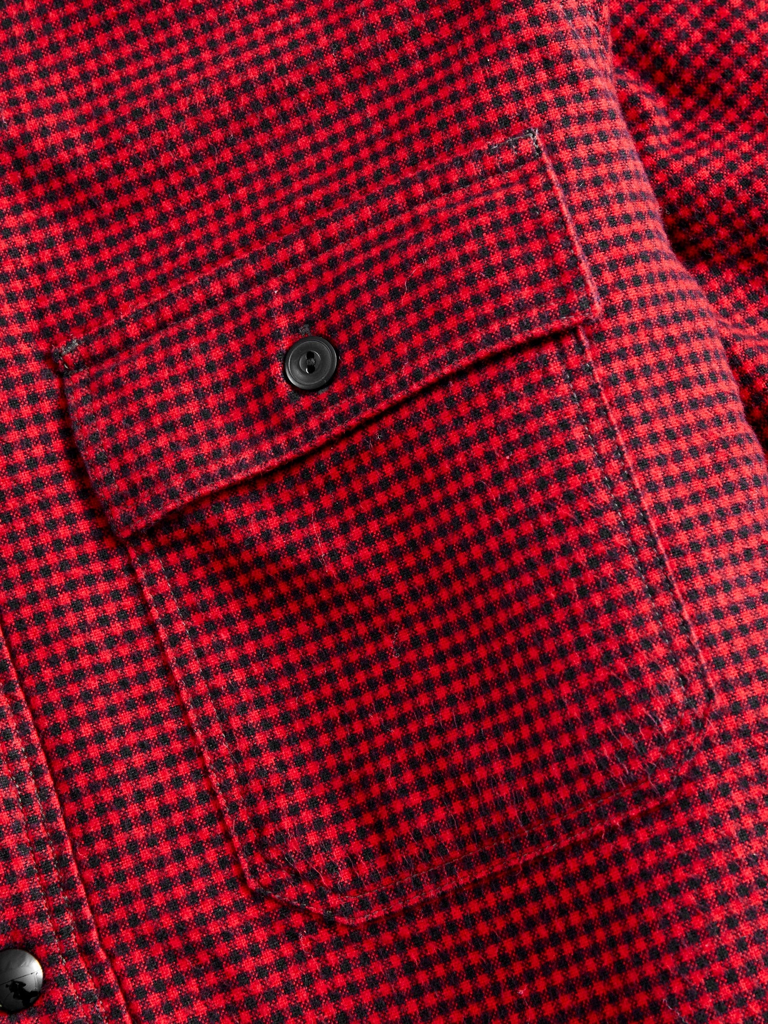 Vermont Lined Overshirt in Red Black
