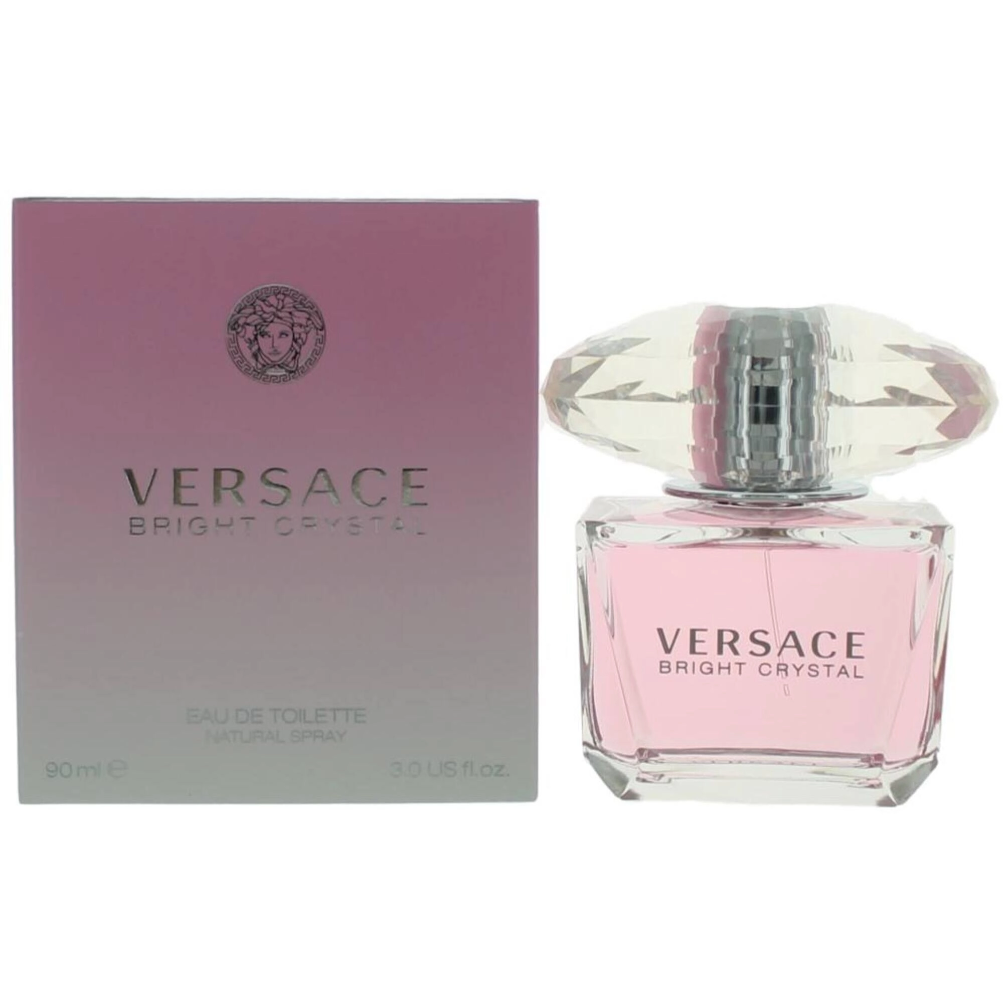 Versace Women's Eau De Toilette Spray - Bright Crystal Authentic Fragrance, 3 oz