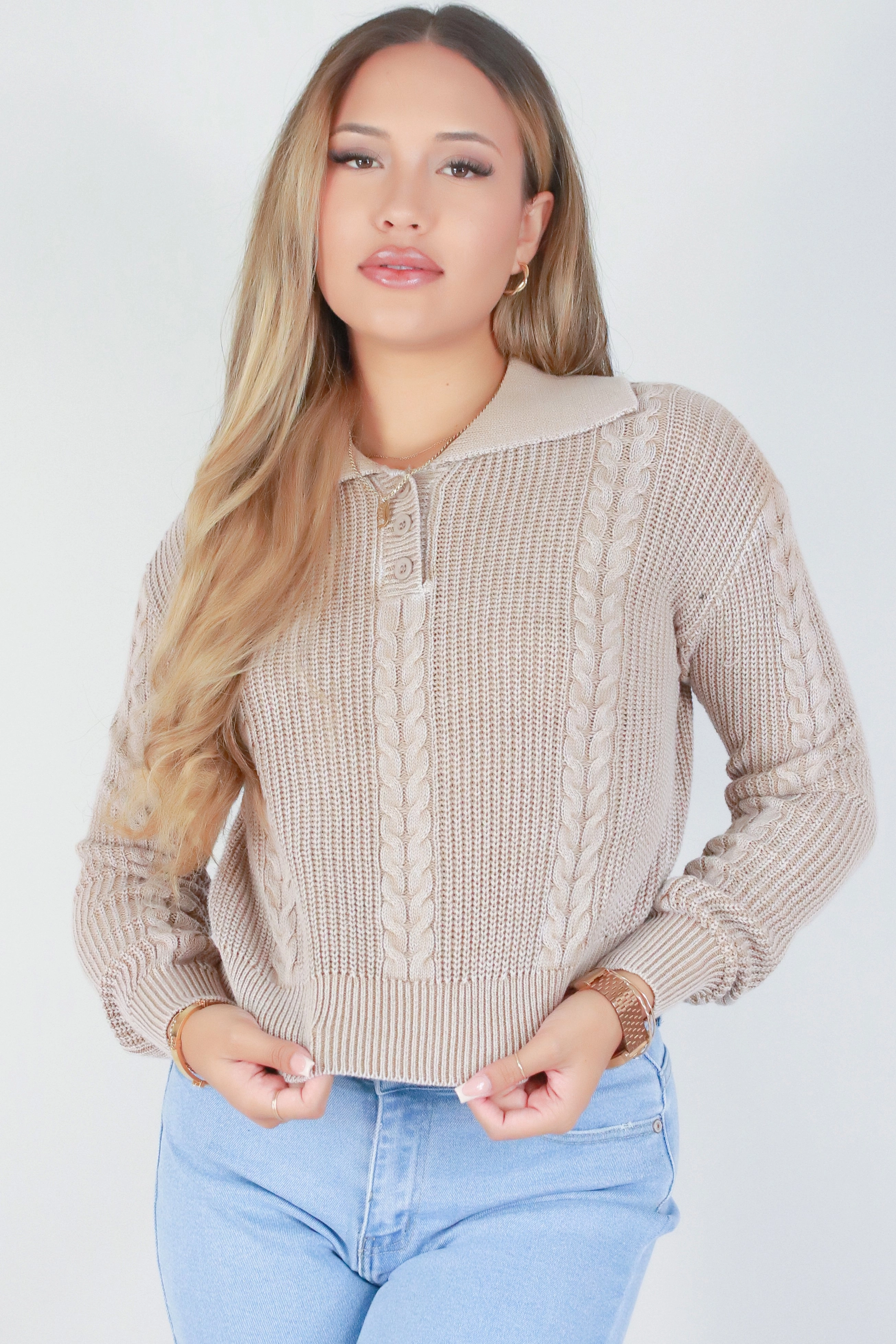 WARM UP TO ME SWEATER