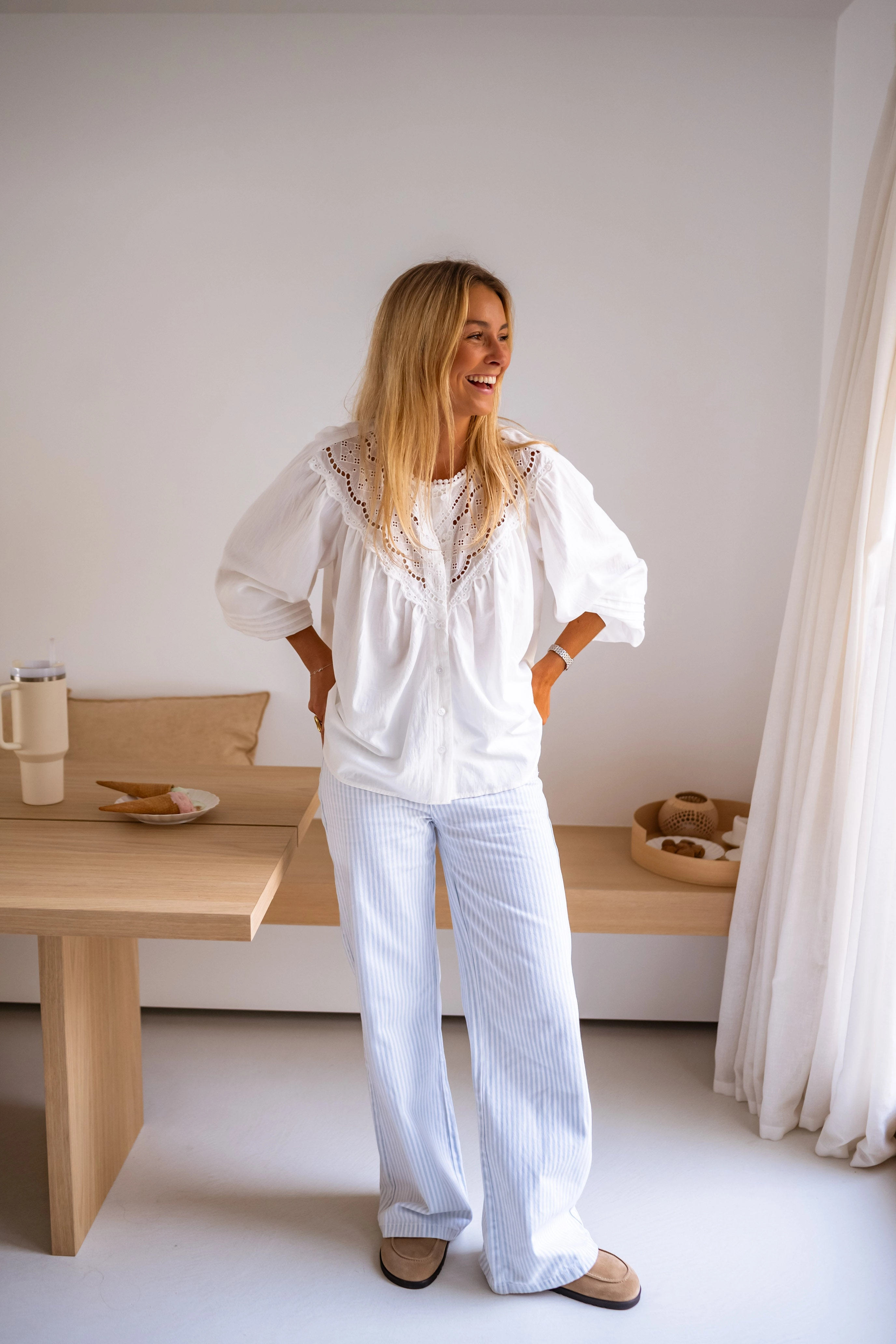 White Fedo Blouse