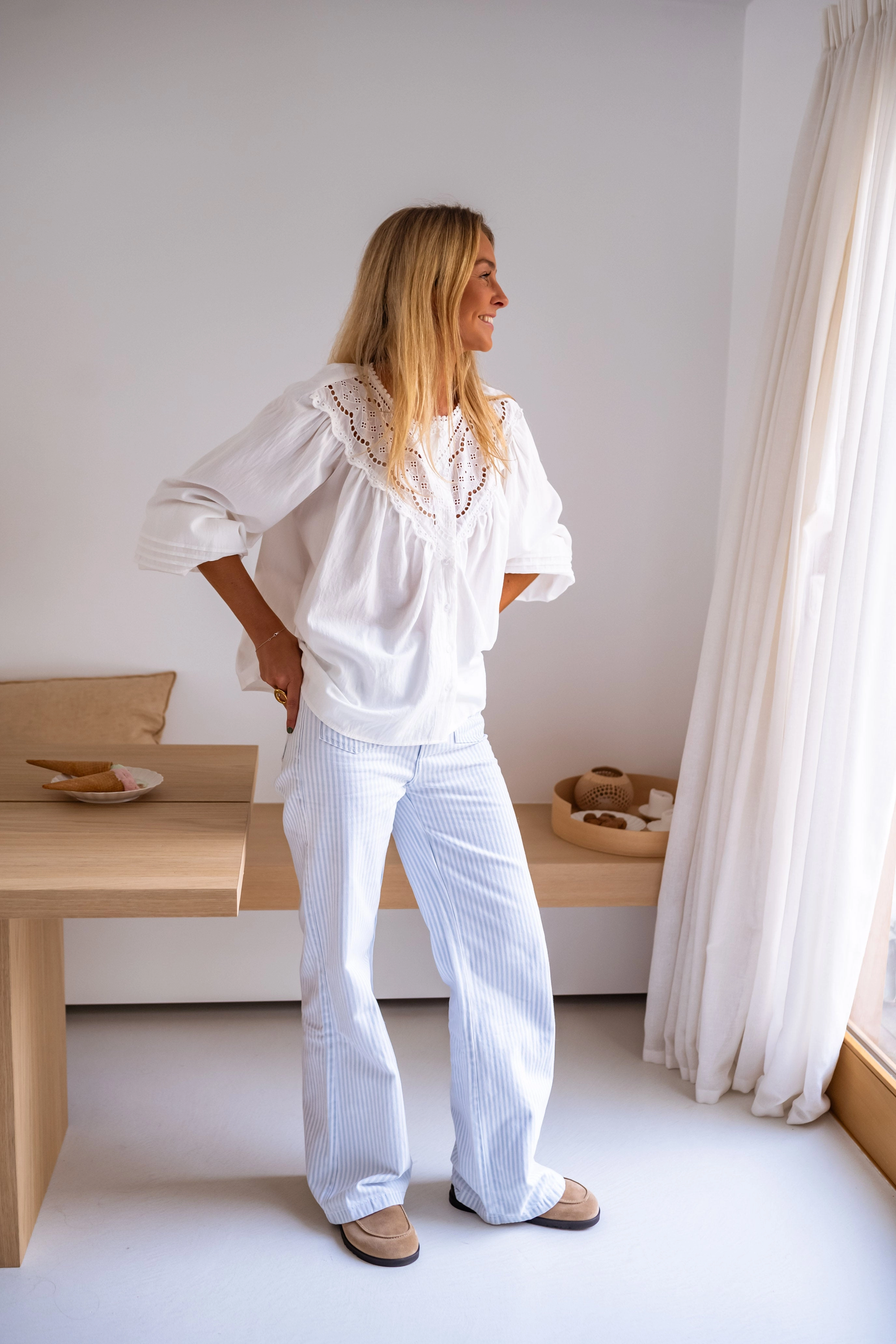 White Fedo Blouse