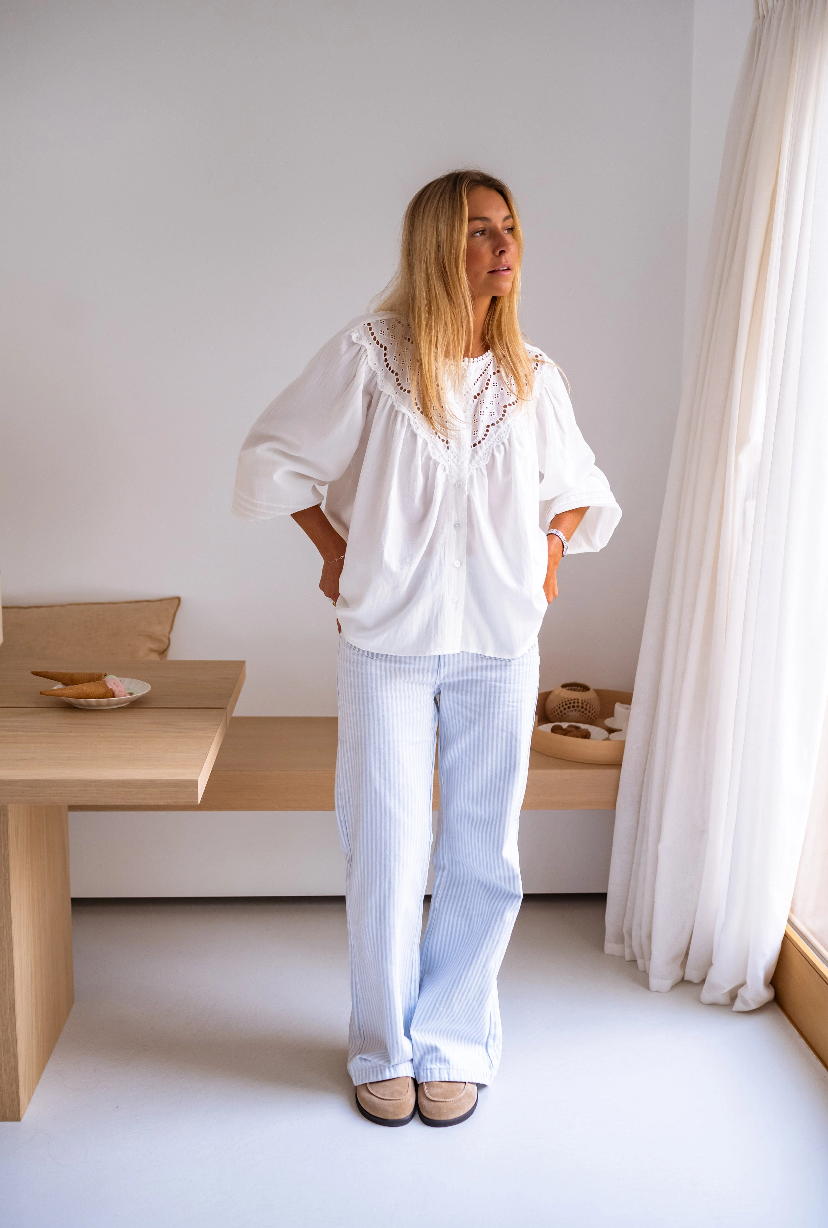 White Fedo Blouse