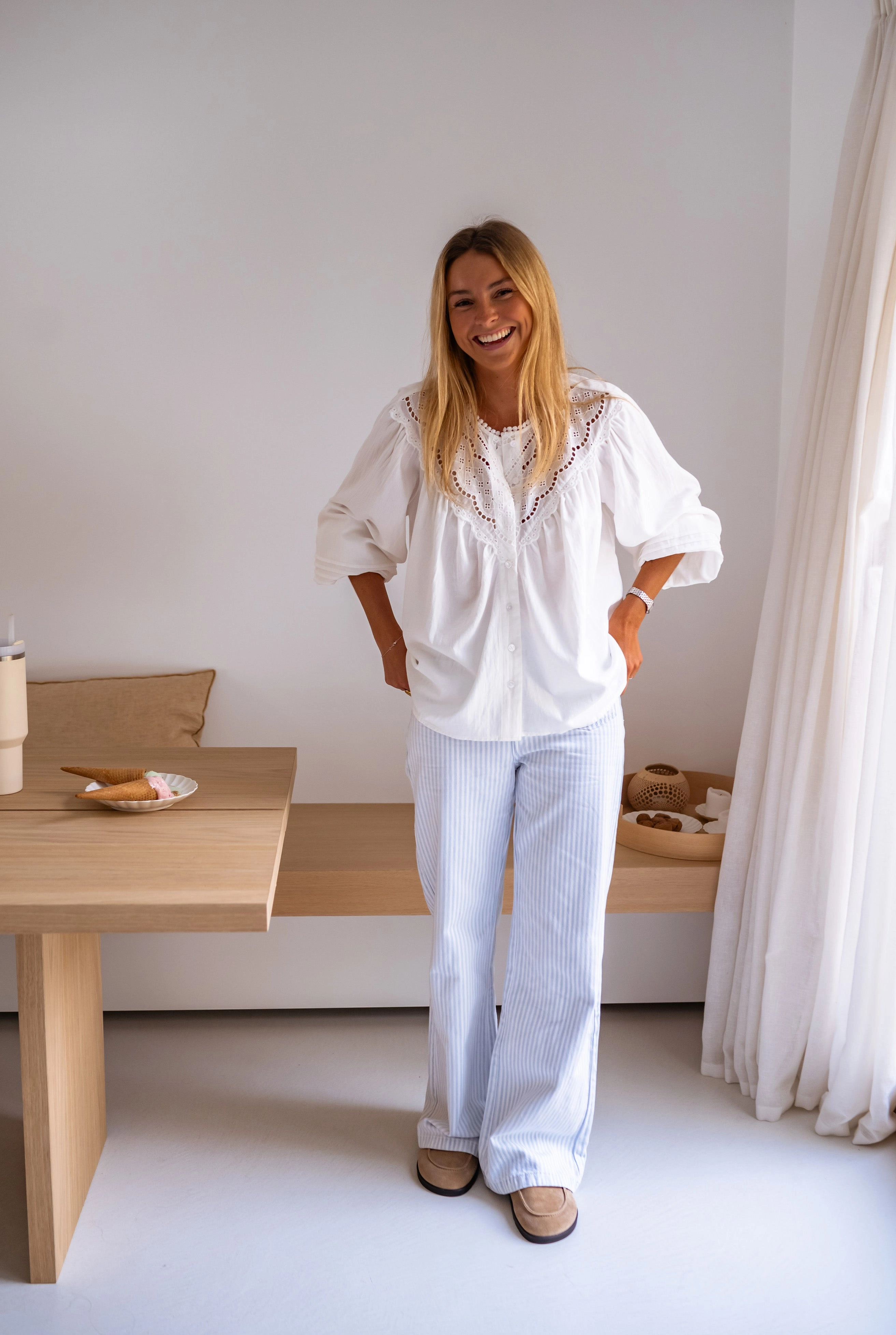 White Fedo Blouse
