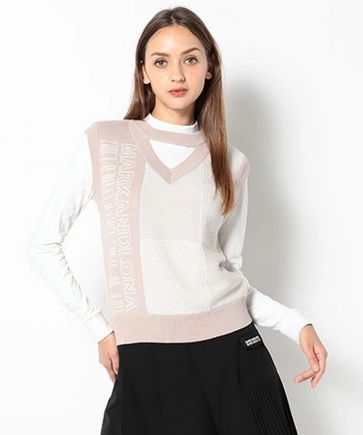 Women's CD9-BPVK knit vest PINK BEIGE