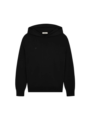 Womens DNA Regenerative Merino Wool Hoodie—black