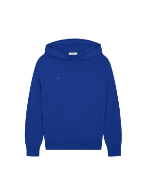 Womens DNA Regenerative Merino Wool Hoodie—earth blue