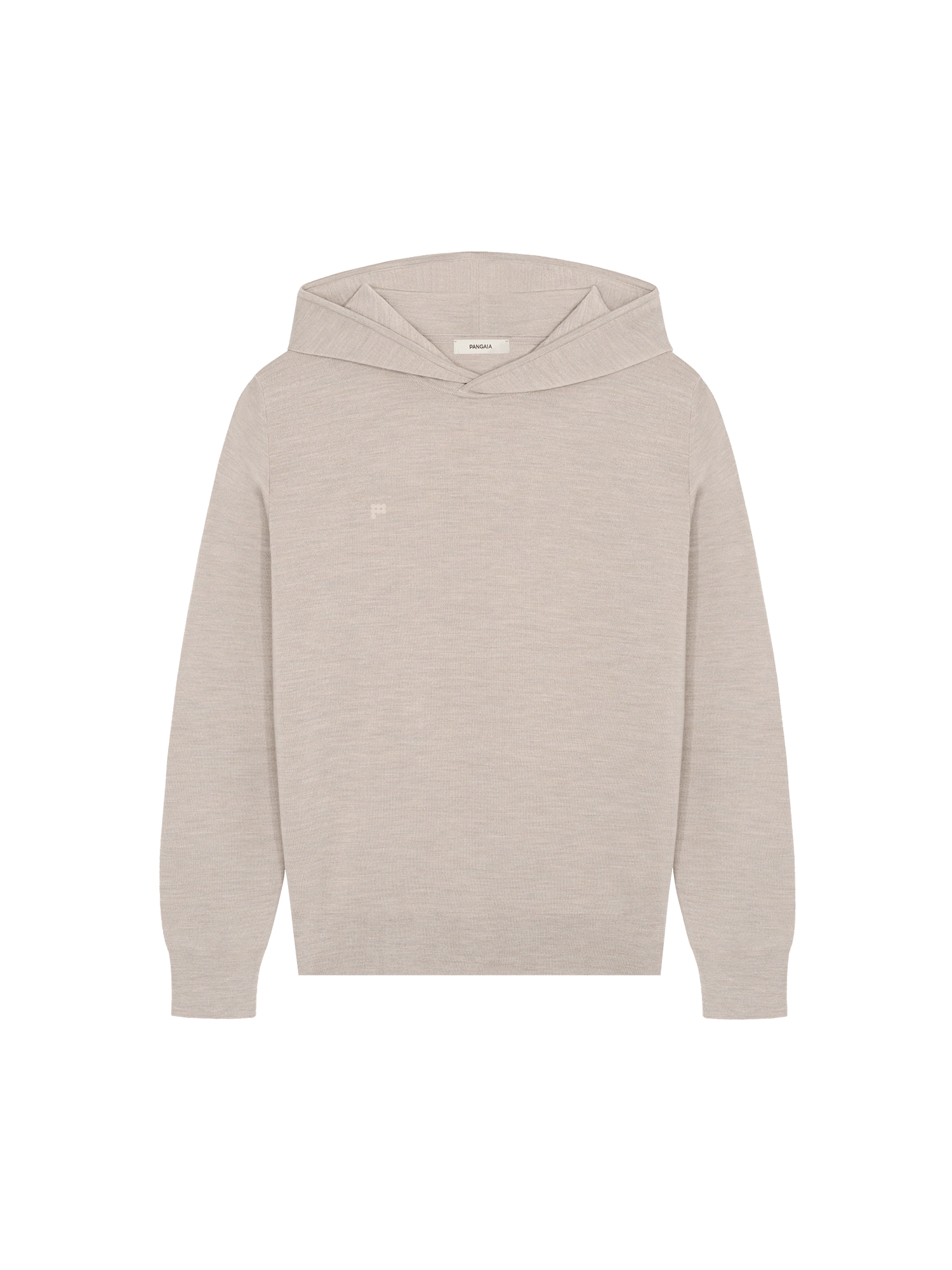 Womens DNA Regenerative Merino Wool Hoodie—stone marl