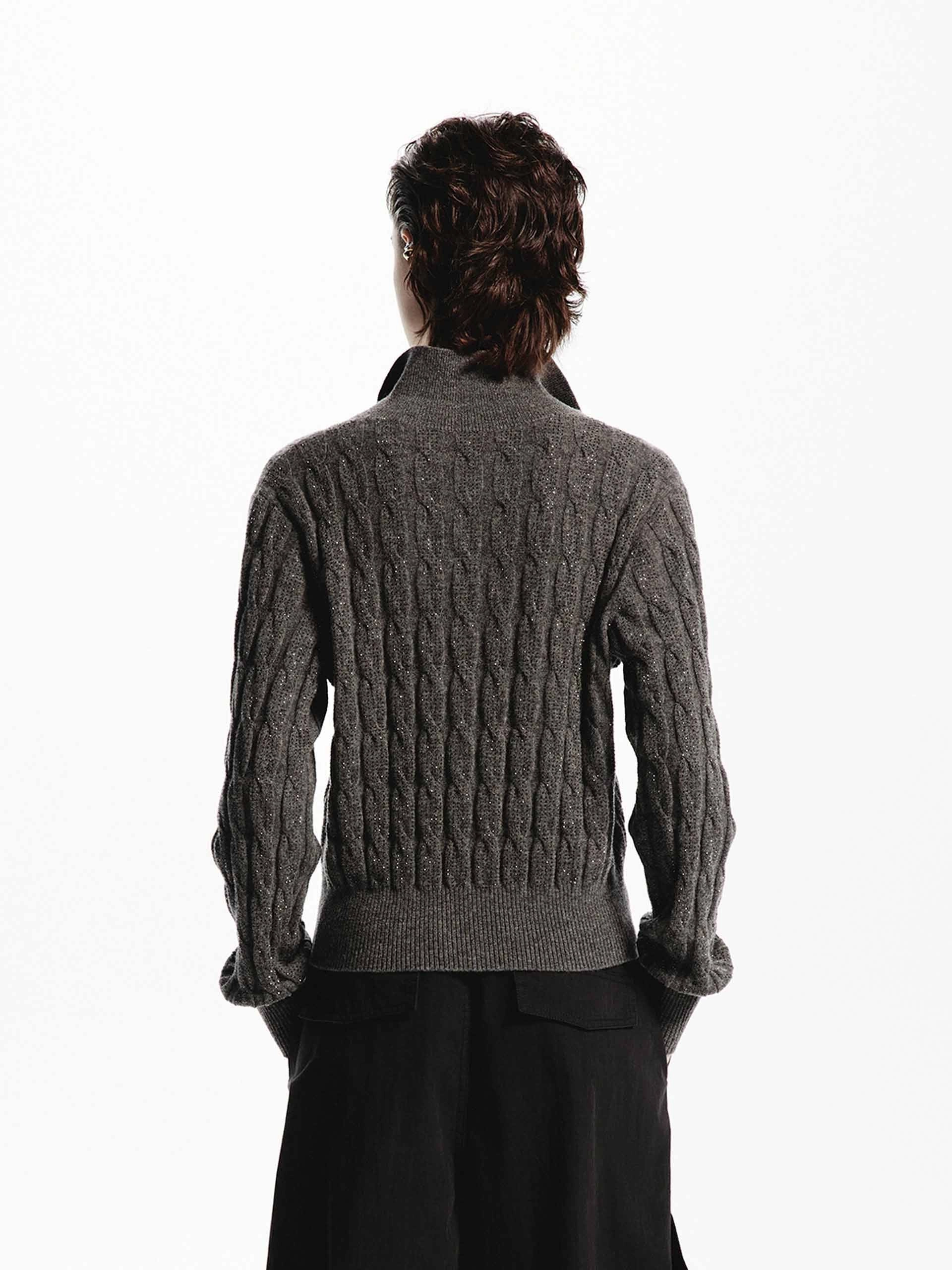Wool Cable Knit Sweater