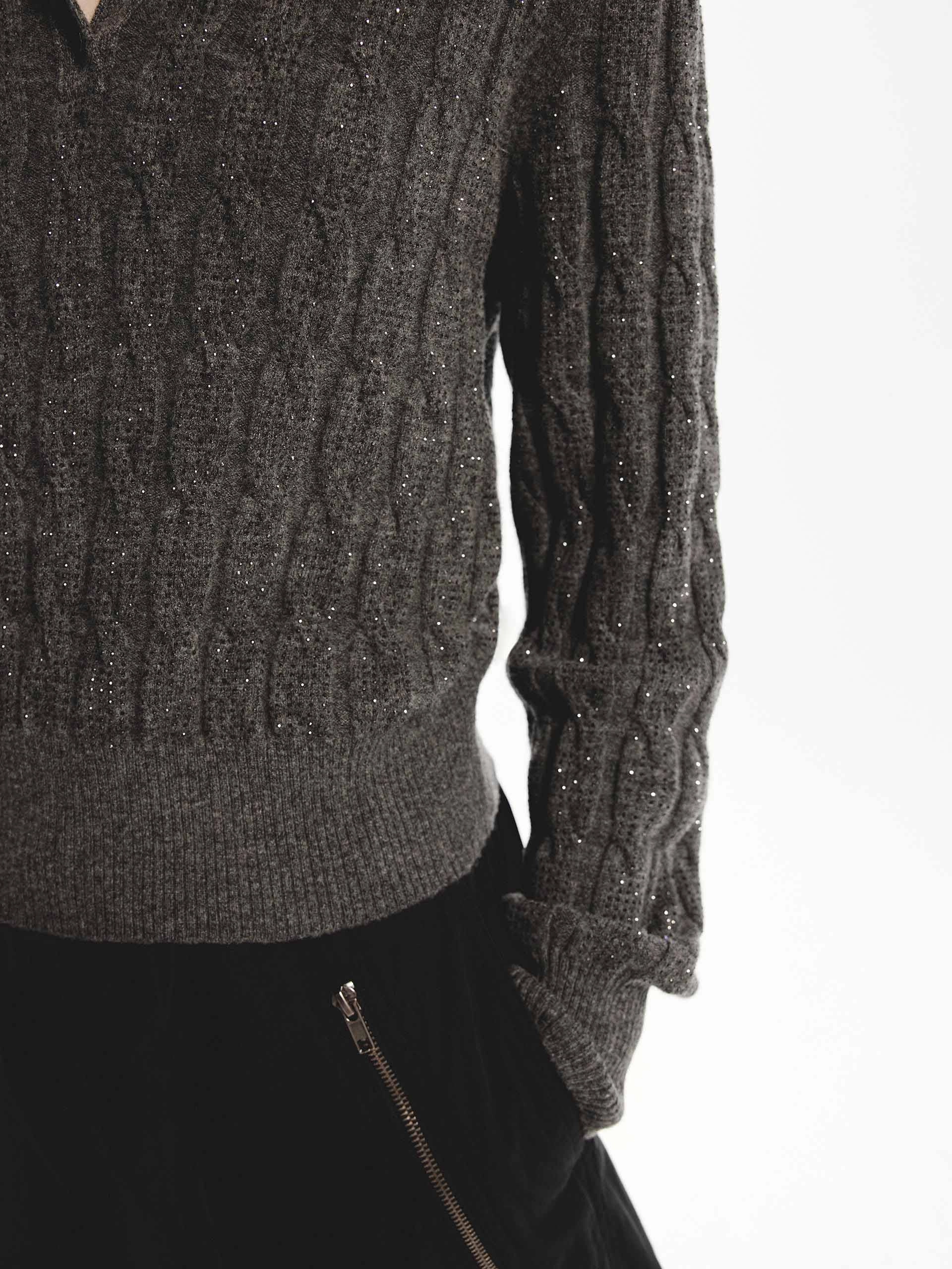 Wool Cable Knit Sweater