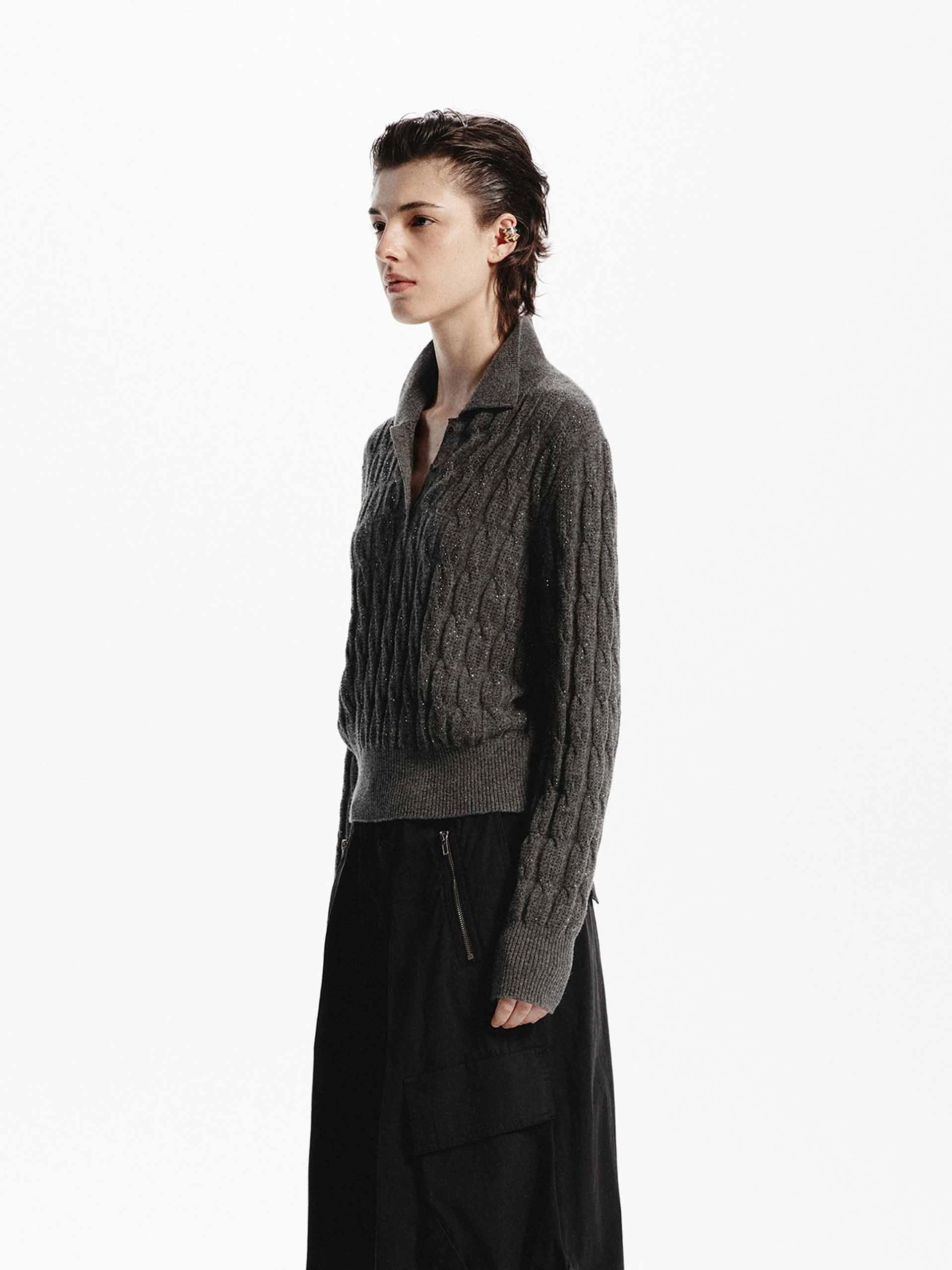 Wool Cable Knit Sweater