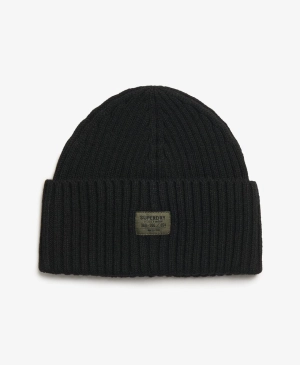 Workwear Knitted Beanie Hat | Black