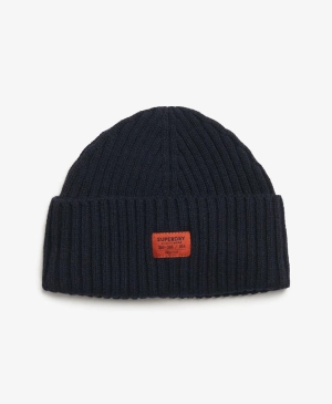 Workwear Knitted Beanie Hat | Eclipse Navy