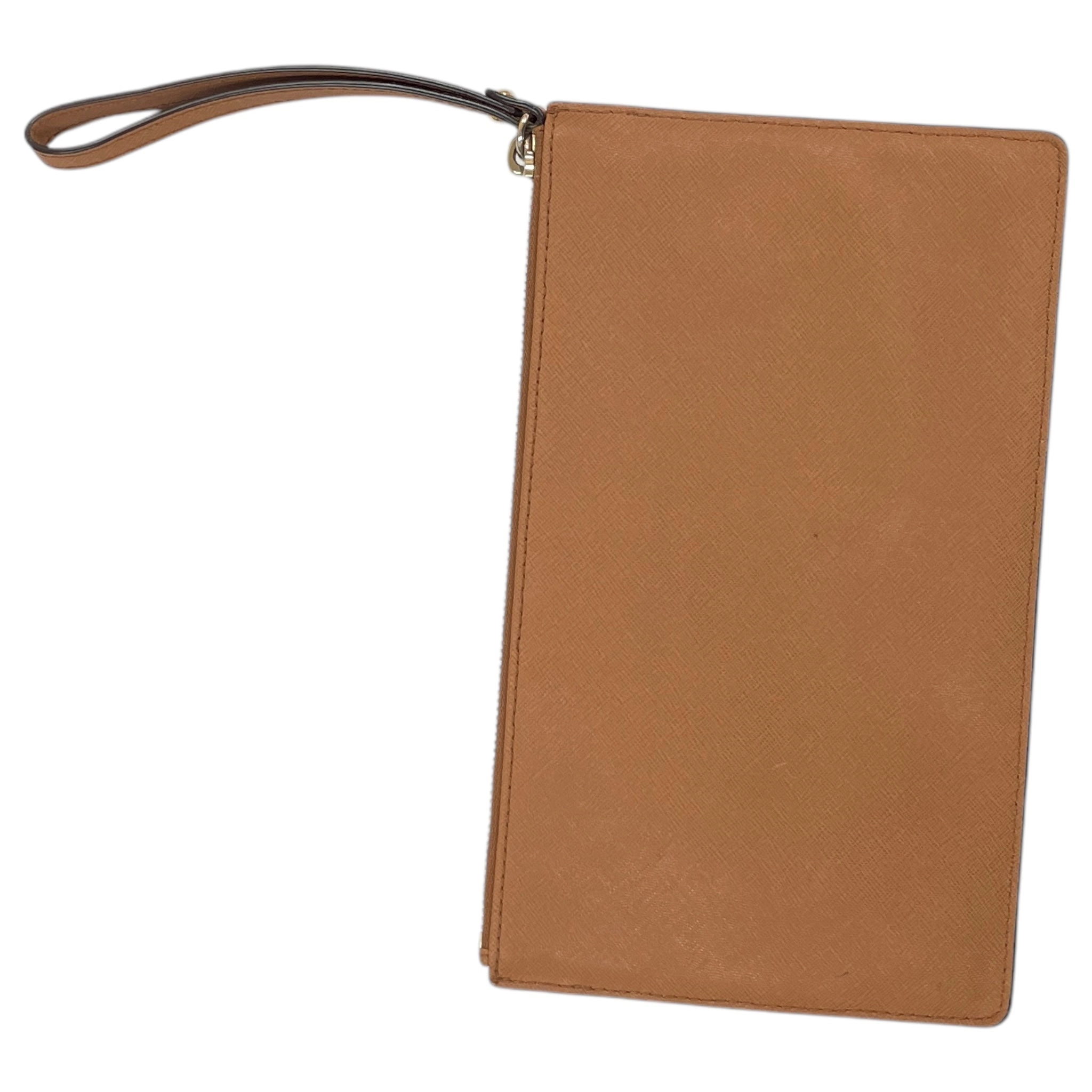 Wristlet Designer By Michael Kors In Cream & Tan, Size:Large