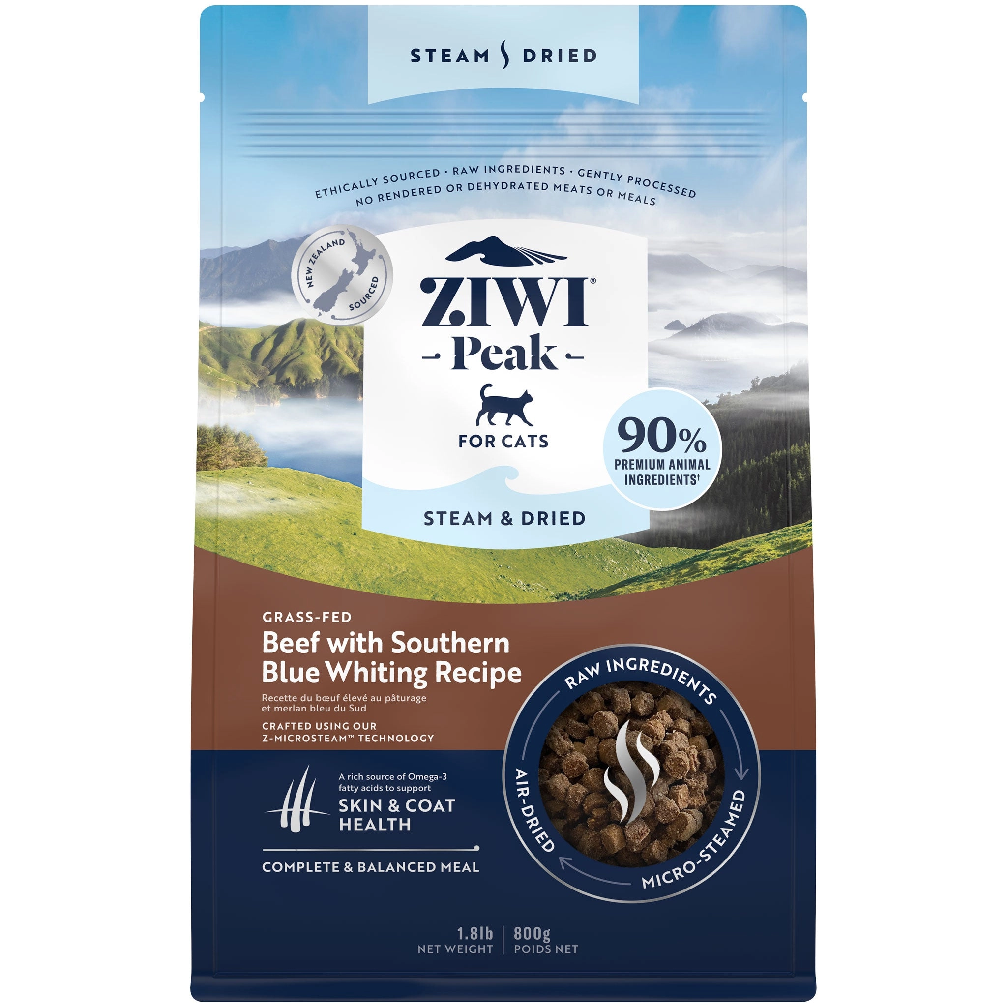 Ziwi Peak Steam & Dried Beef Cat Food