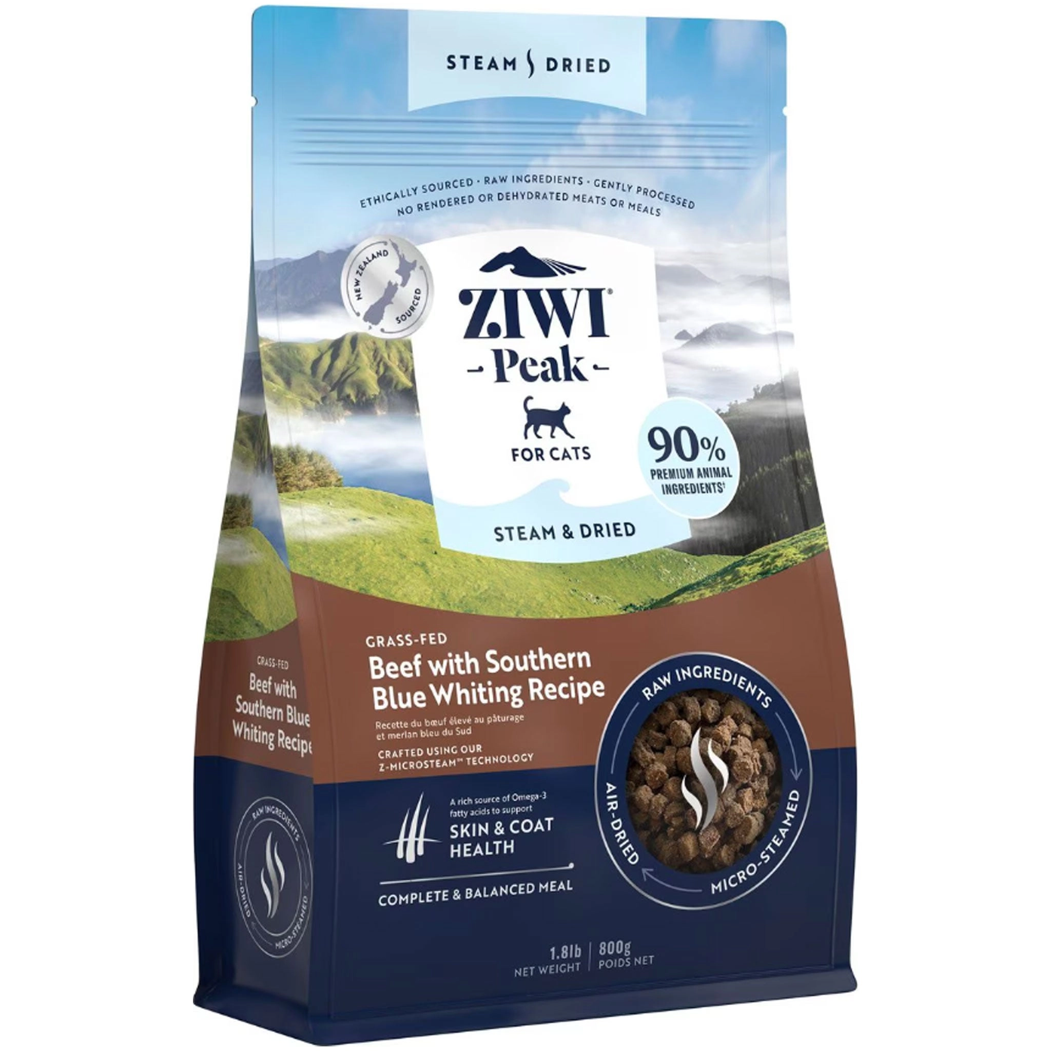 Ziwi Peak Steam & Dried Beef Cat Food