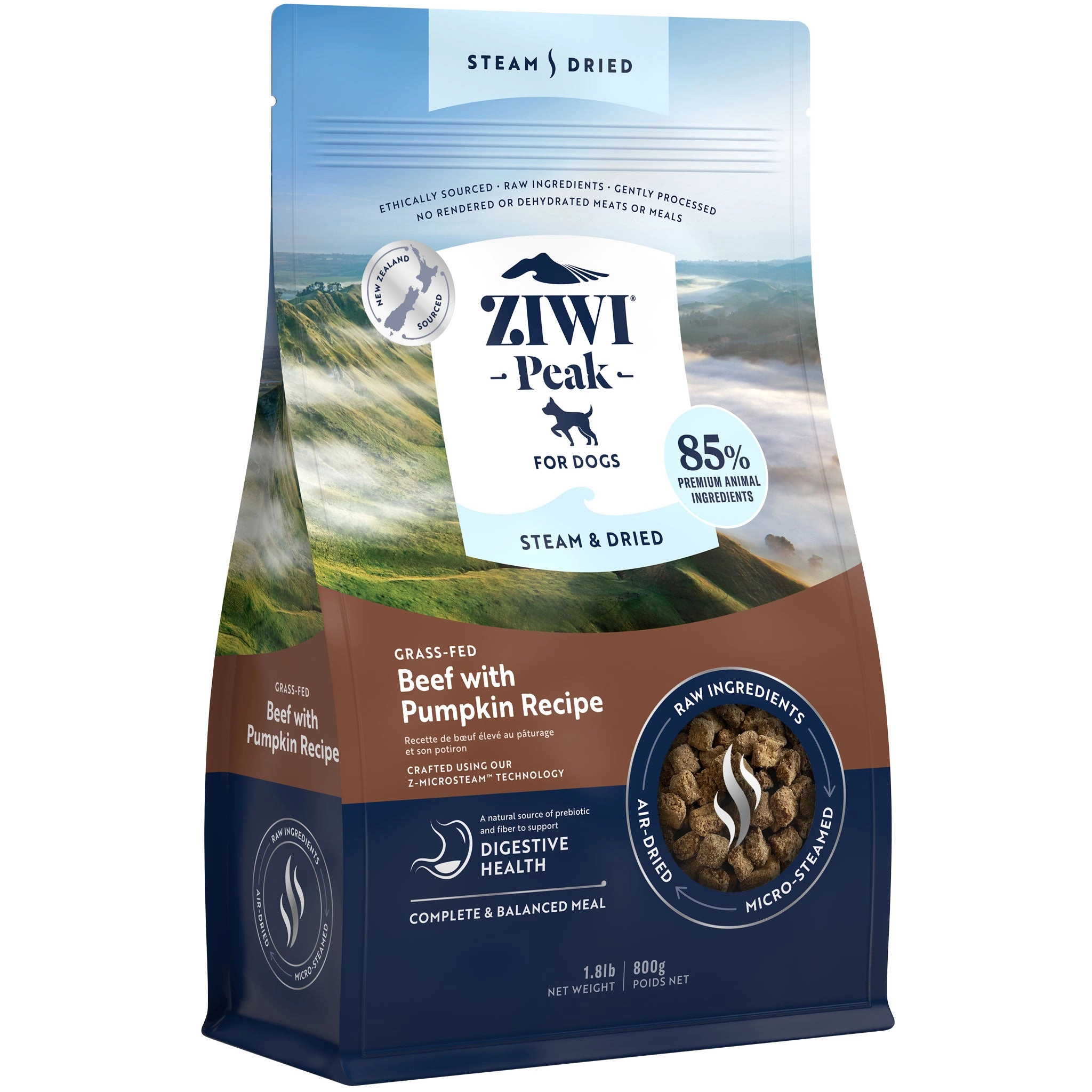 Ziwi Peak Steam & Dried Beef Dog Food