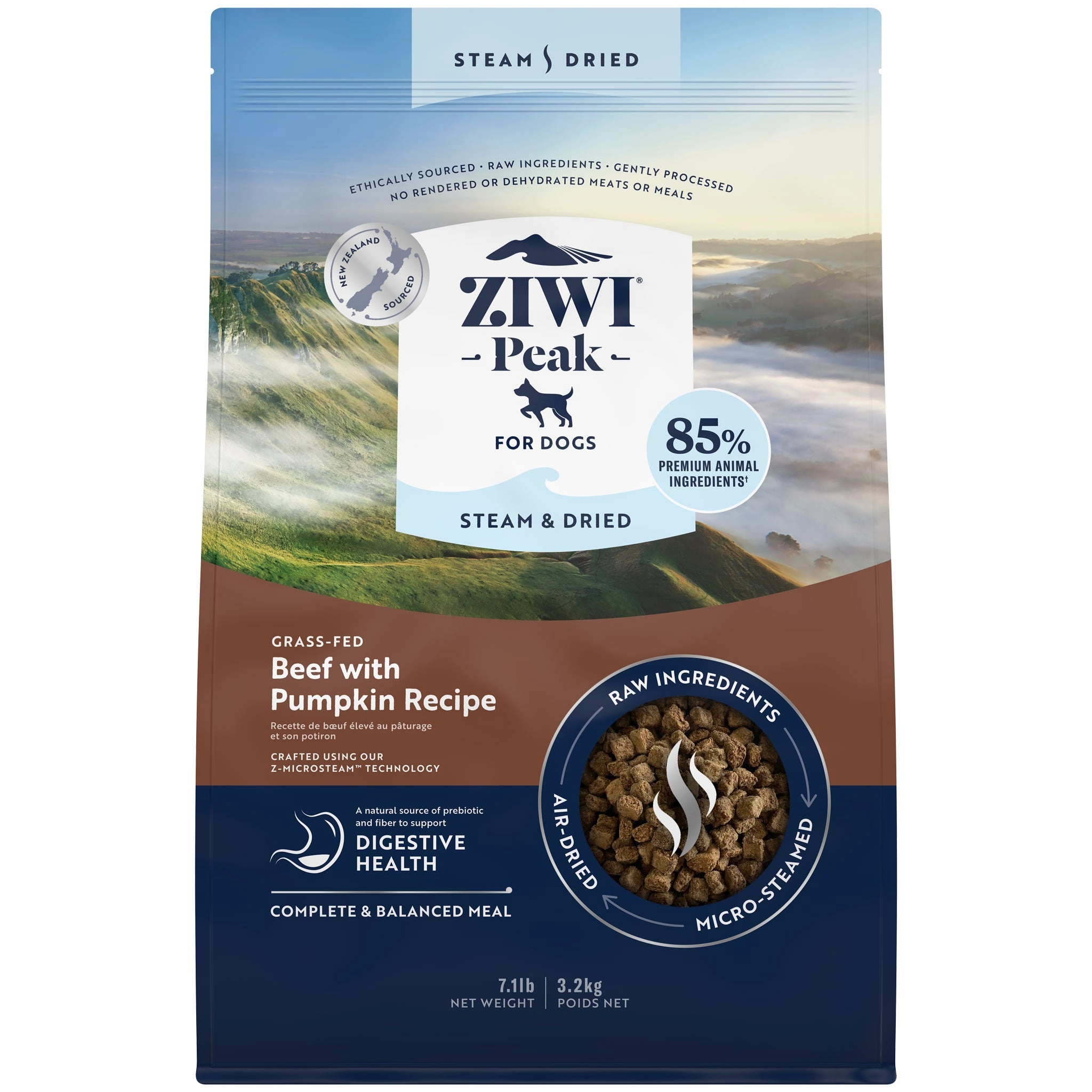 Ziwi Peak Steam & Dried Beef Dog Food