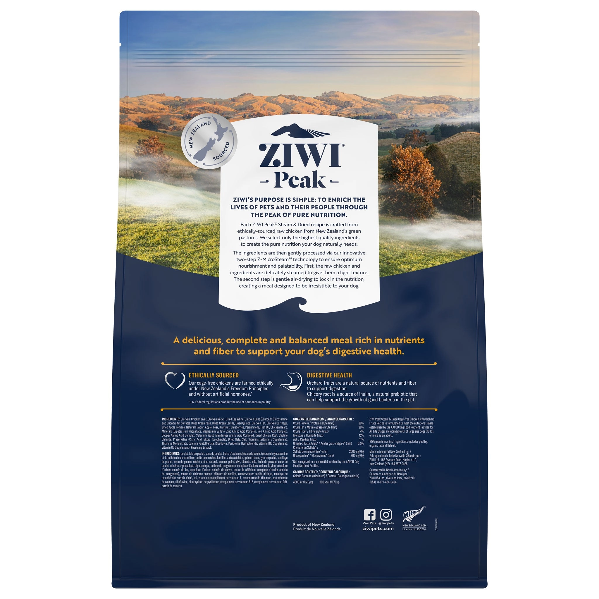Ziwi Peak Steam & Dried Chicken Dog Food
