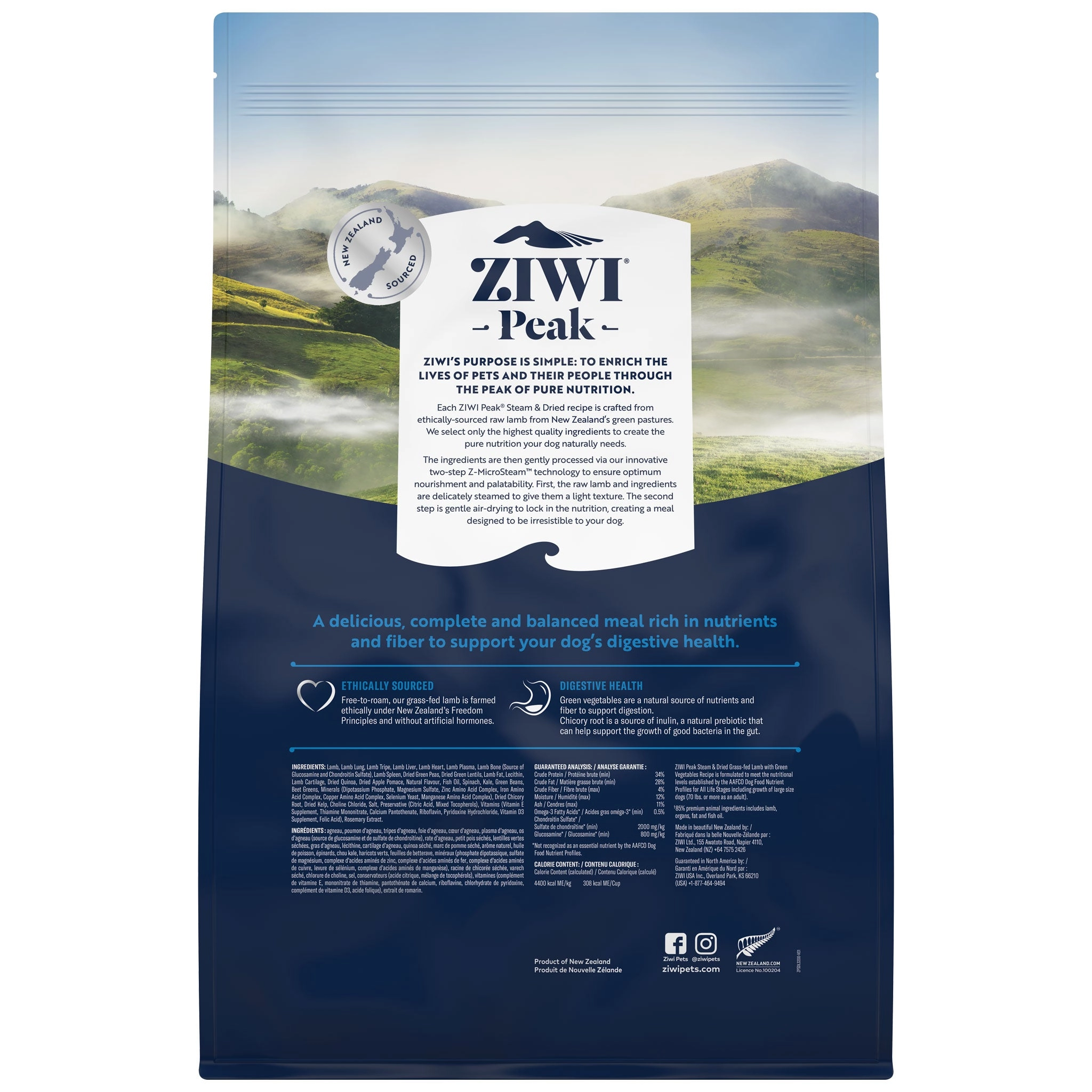 Ziwi Peak Steam & Dried Lamb Dog Food